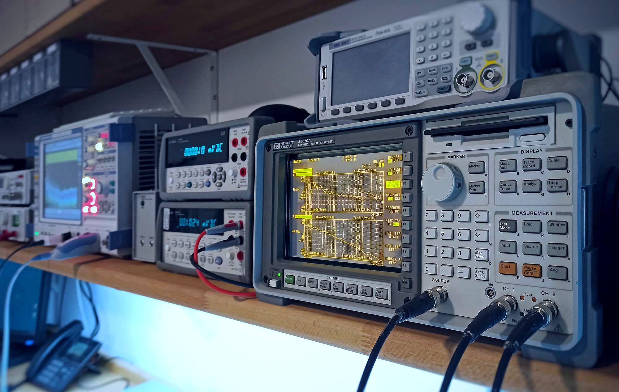 Embedded Systems Entwicklung im Labor mit Messgeräten